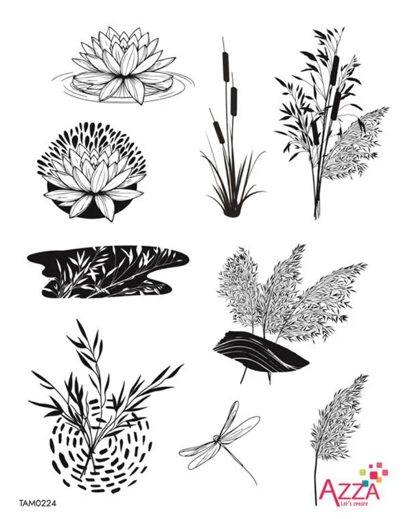 Bundle & Save: AQUATIC SERENITY Large stamp and die set