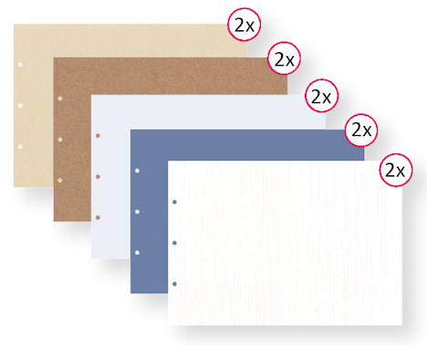 Pages pack: 21 X 30 ASSORTED: (10 pages)