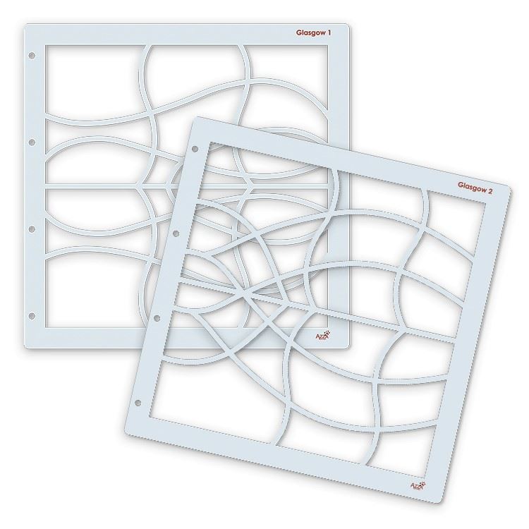 Stencil Duo (30 x 30): GLASGOW