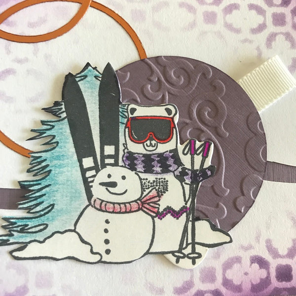 Stamp and Die Set: Off the Ski Run/WINTER