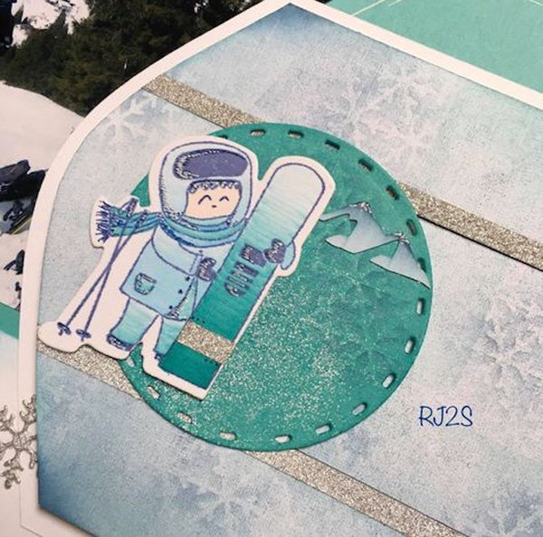 Stamp and Die Set: Off the Ski Run/WINTER