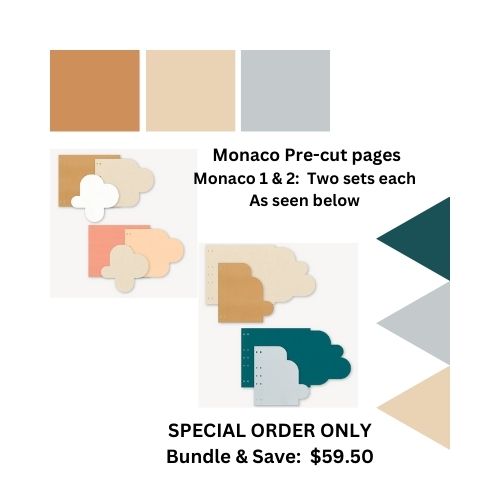 Pre-cut pages:  MONACO 1 & 2