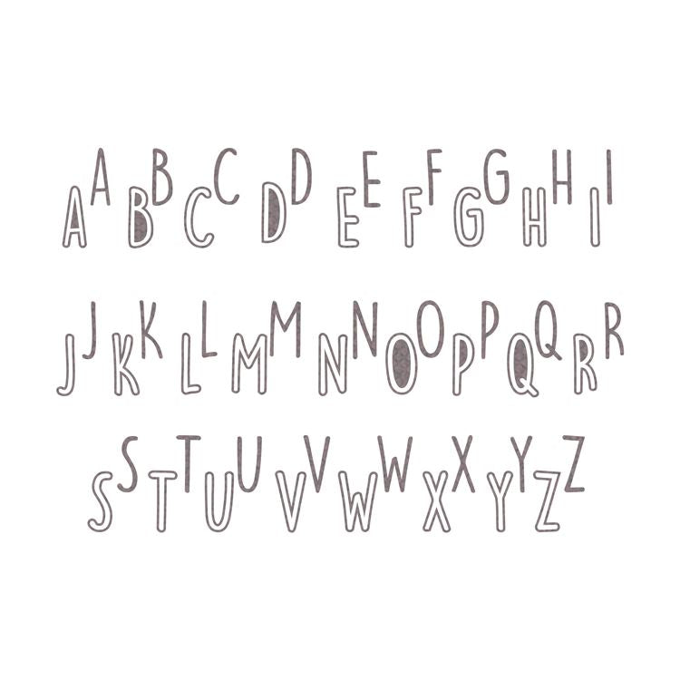 Tite Letters Cutting Die Set: TITLE LETTERS ALPHABET | Azza Pacific
