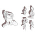 Cutting Die Set:  LYRIC POETRY (OUTLINE)