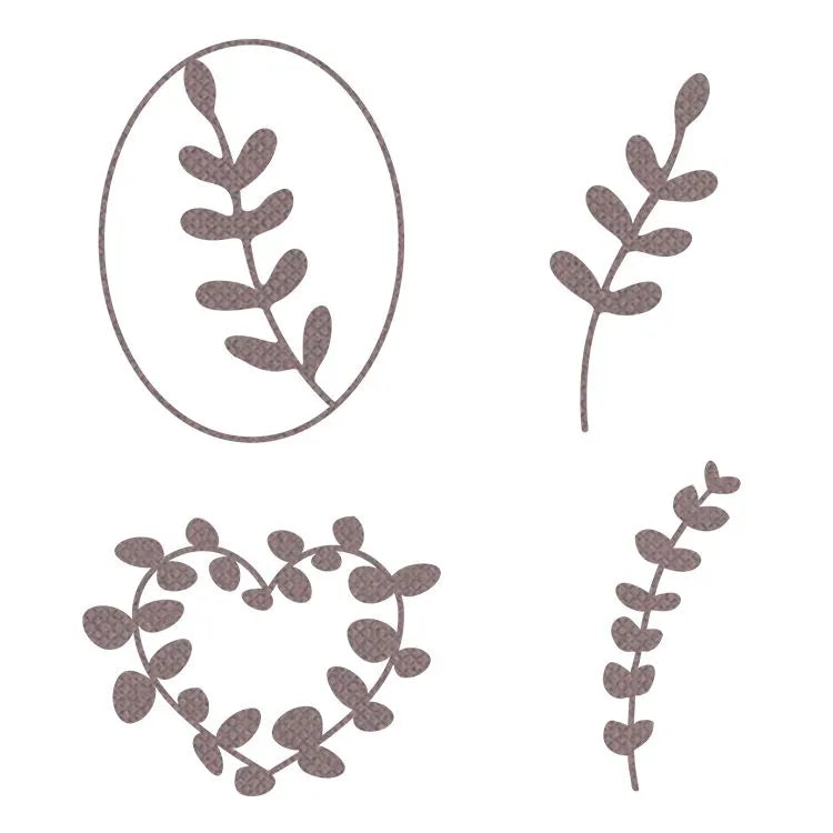 Cutting Die Set:  EUCALYPTUS