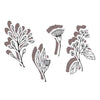 Cutting Die Set:  FLORA (OUTLINE)