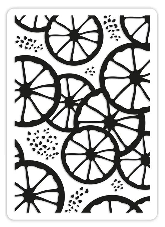 Embossing Folder:   CITRUS