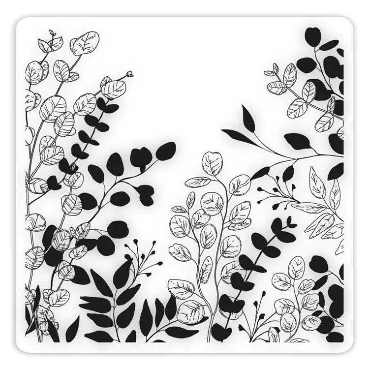 Embossing Folder 15cmx15cm:  EUCALYPTUS
