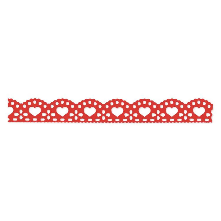 LACE WASHI TAPE 15MM:  ALSATIAN CHRISTMAS