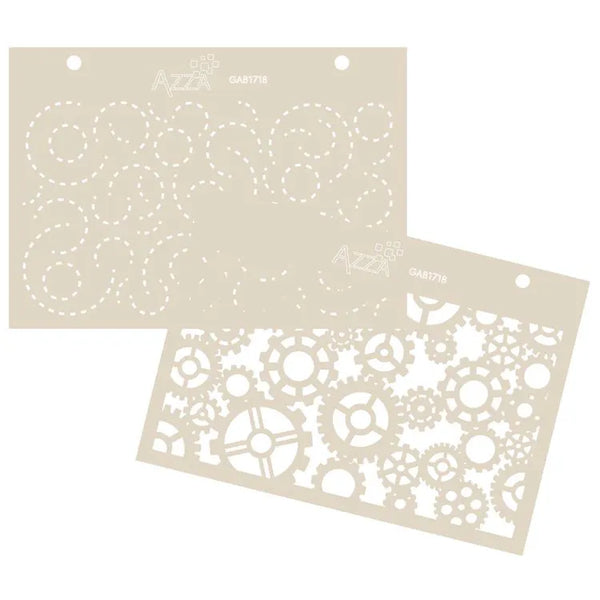 Texture Stencil Duo: GEARS