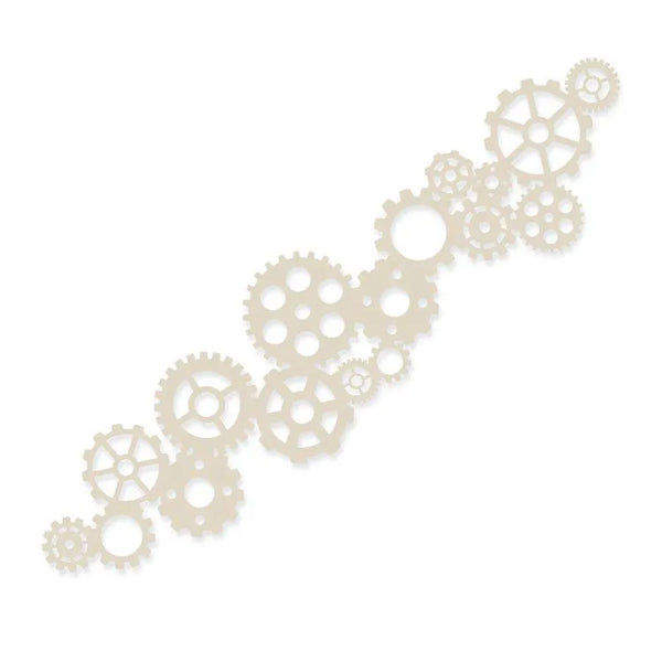 BORDER Stencil Single: GEARS FRIEZE