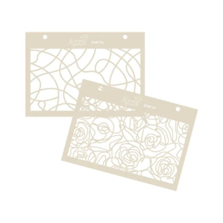 Texture Stencil Duo: LYRICAL POETRY