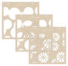 Trio of Waterfall Stencils:  CITRUS