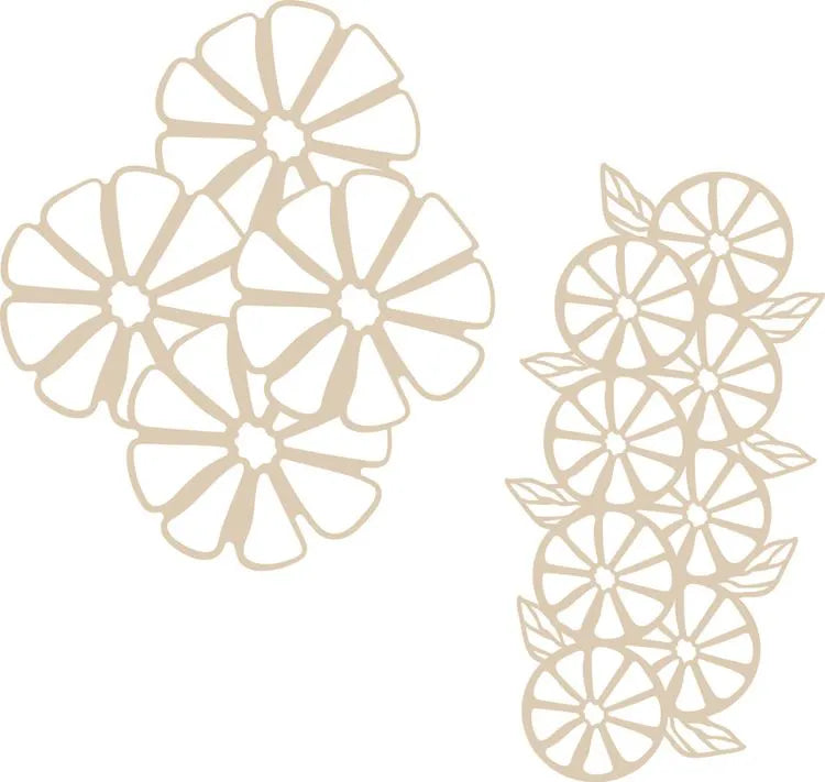 BORDER Stencil Duo: CITRUS