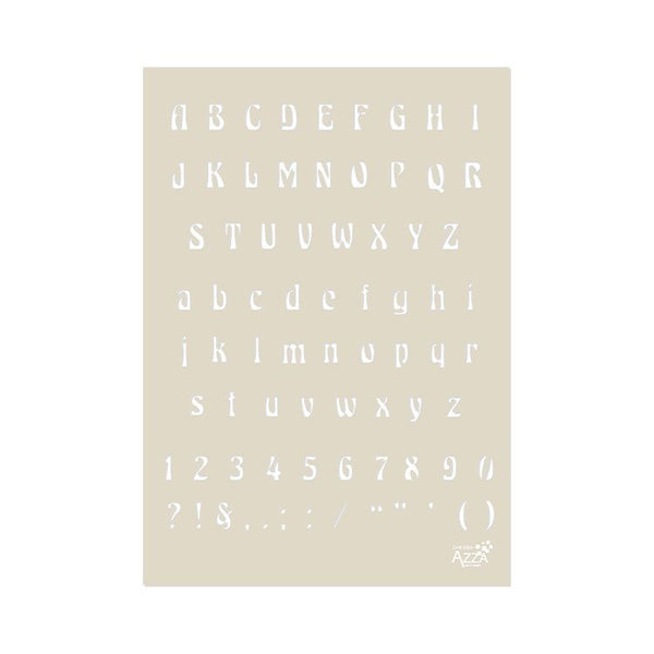 Alphabet Stencil: RETRO