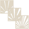 Trio of Waterfall templates:  SUN RAYS