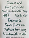 Medium Word Stamp Set:  STATES OF AUSTRALIA