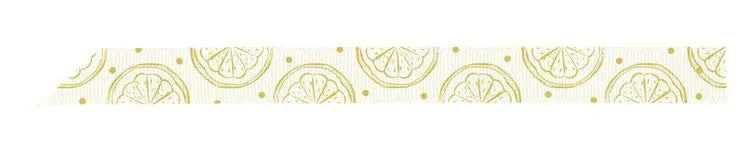 Ribbon: COARSE GRAIN RIBBON 15mm x 3m: CITRUS