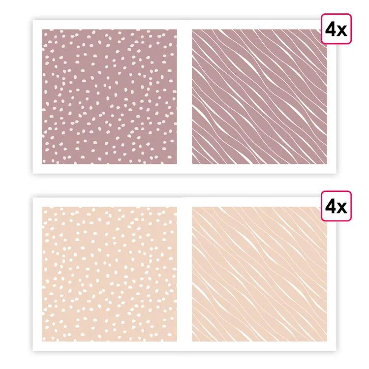 Paper: PATTERNED ESSENTIAL: INDIAN PINK/NUTMEG