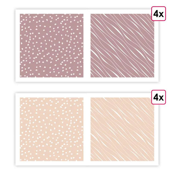 Paper: PATTERNED ESSENTIAL: INDIAN PINK/NUTMEG