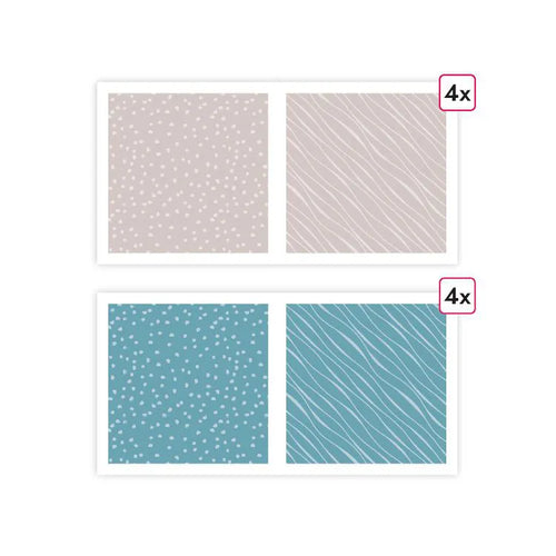 Paper: PATTERNED ESSENTIAL: Pebble - Teal