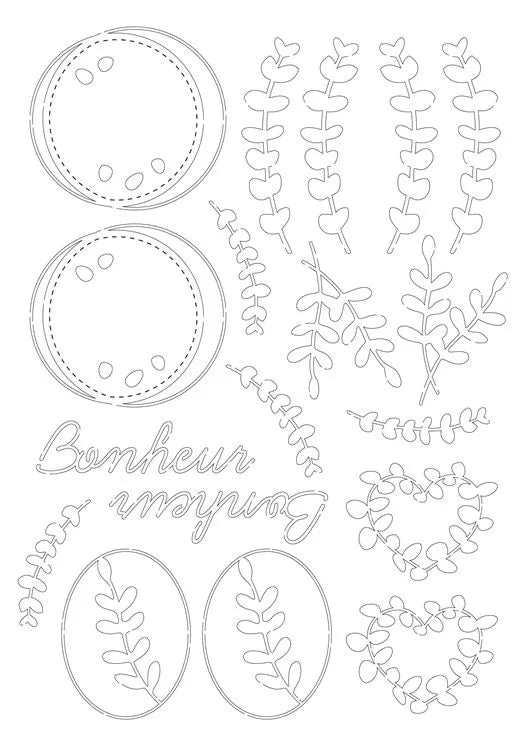 Silhouette Figures - A4:  EUCALYPTUS