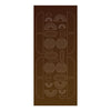 Self adhesive STICKERS: ARCHES - Mirror brown