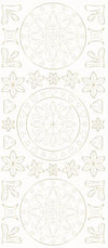 Self adhesive STICKERS: FIESTA (gold foil)