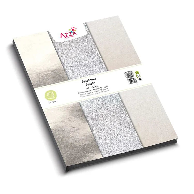 AZZA Paper Block A4: PLATINUM/SILVER