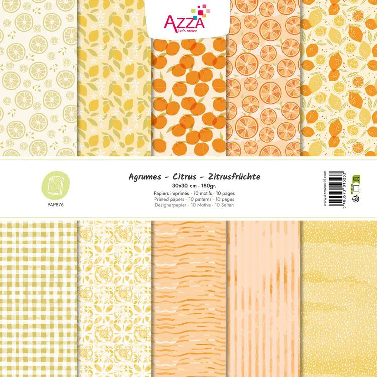 AZZA Paper Block 30 x 30: CITRUS.