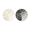 PATTERNED Resin Dots: MARBLE (GOLD FOIL)