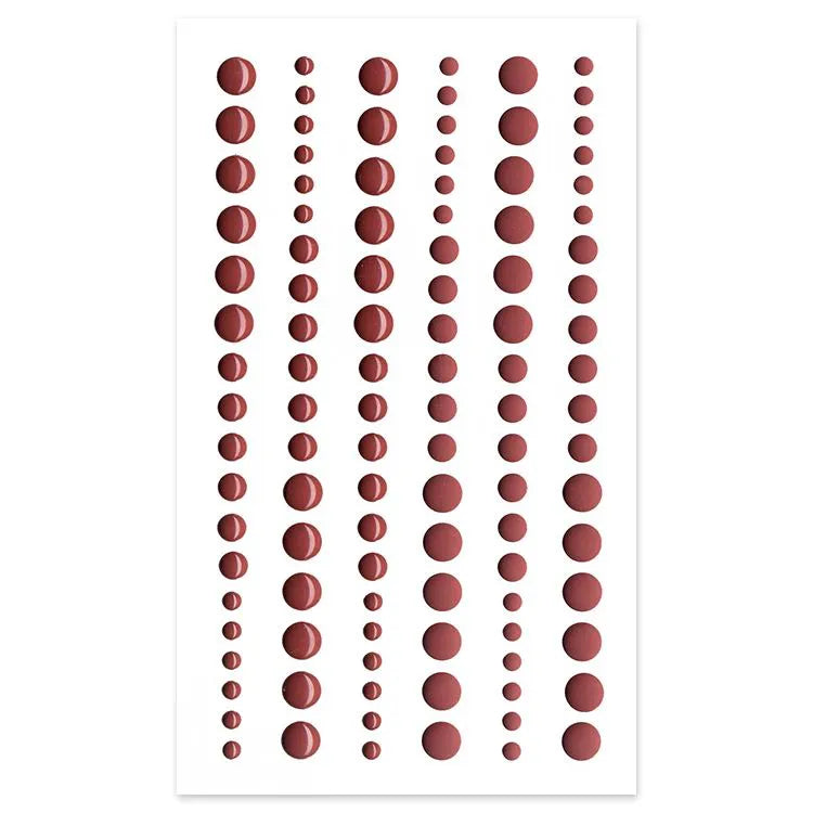Resin Dots - GLOSS AND MATT: TERRACOTTA