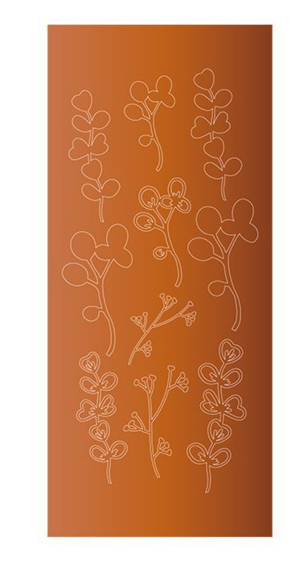 Self adhesive STICKERS: DRIED FLOWERS