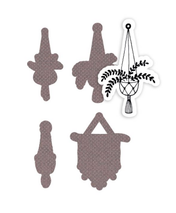 Cutting Die Set: BOHEMIAN INTERIOR (Large stamp outlines)