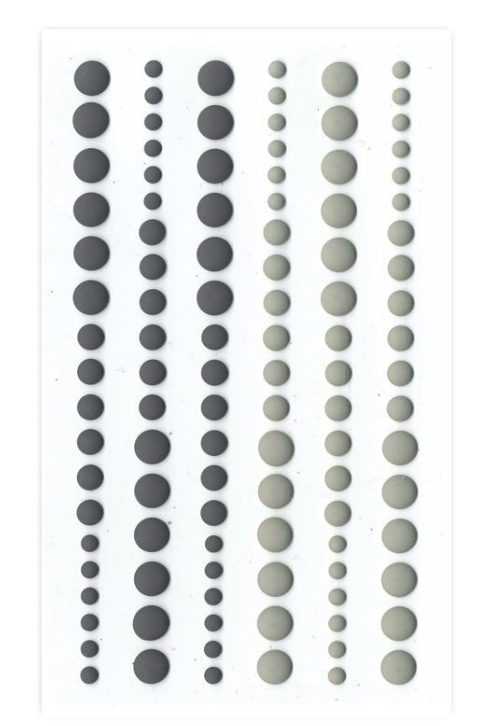 Resin Dots - Matt: SAGE/CHARCOAL