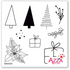 Medium Stamp Set:  HOLIDAY TREES