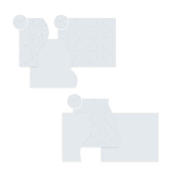 Pages pack:  NEW DELHI Pre-cut pages - Cool Blue