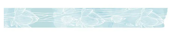 WASHI TAPE 15MM:  AQUATIC SERENITY