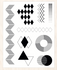 Stamp Set - Large: GEOMETRIC TEXTURE