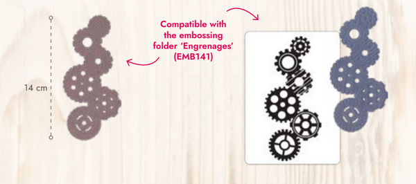 Bundle & Save:  GEARS II - Embossing Folder and Die