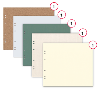 Pages- 25 x 25:  BRITTANY. (Pack of 5)