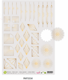 A4 PRE-CUT VELLUM Sketch Sheet: GOLDEN REFLECTIONS