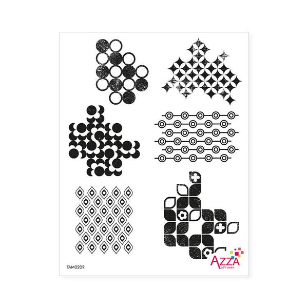 Stamp Set - Large: RETRO DESIGN