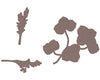 Cutting Die Set: DRIED FLOWERS (medium stamp outlines)