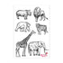 Stamp Set - Medium:  World Animals