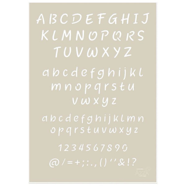 Alphabet Stencil: ALEX