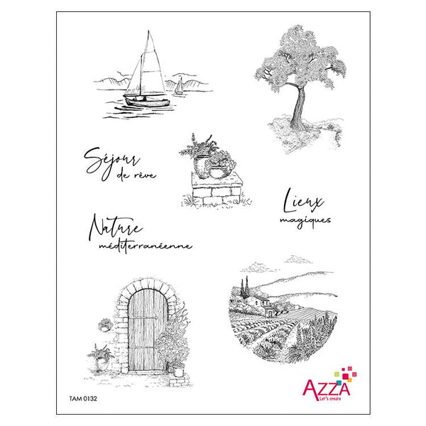 Stamp Set - Large: ALPES MARITIMES