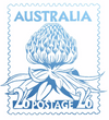 AUSTRALIA:  Micro stamp "Waratah"
