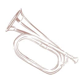Mini Stamp - Australia LEST WE FORGET: BUGLE