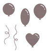 Cutting Die Set: BALLOONS